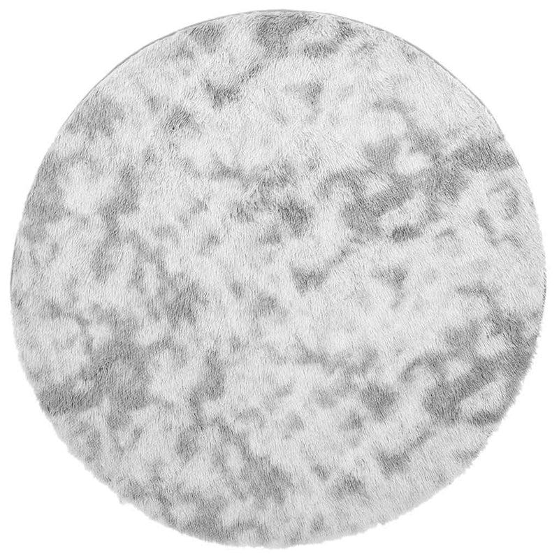 Load image into Gallery viewer, Vidaxl hoogpolig vloerkleed navarra 120x120 cm polyester zilvergrijs