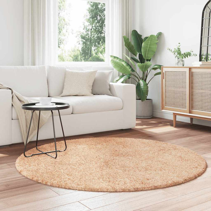 Load image into Gallery viewer, Vidaxl hoogpolig vloerkleed navarra 160x160 cm polyester beige