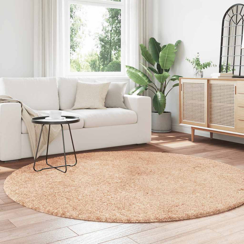 Load image into Gallery viewer, Vidaxl hoogpolig vloerkleed navarra 200x200 cm polyester beige