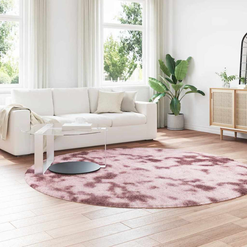 Load image into Gallery viewer, Vidaxl hoogpolig vloerkleed navarra 240x240 cm polyester stoffig roze