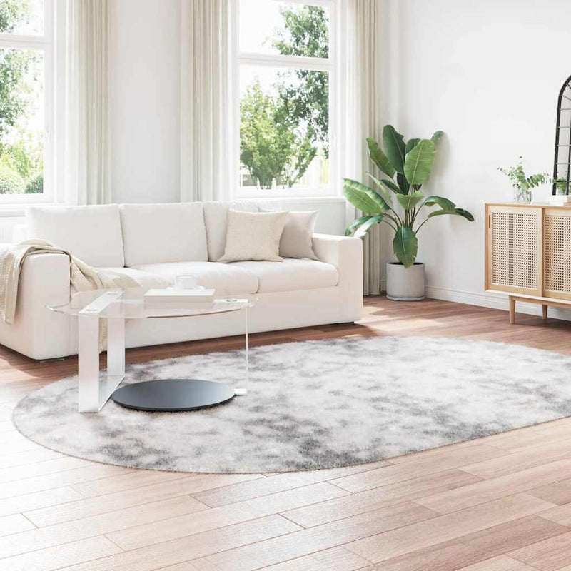 Load image into Gallery viewer, Vidaxl hoogpolig vloerkleed navarra 300x200 cm polyester zilvergrijs