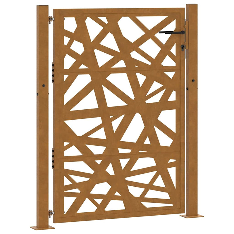 Load image into Gallery viewer, Vidaxl poort met lichtontwerp 100x125 cm weervast staal