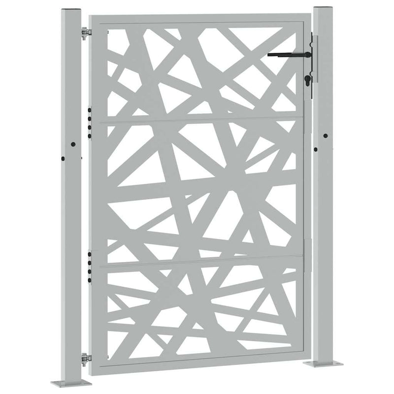Load image into Gallery viewer, Vidaxl poort met lichtontwerp 100x125 cm weervast staal