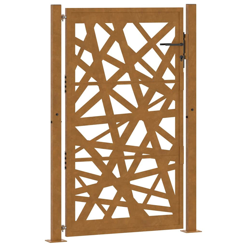 Load image into Gallery viewer, Vidaxl poort met lichtontwerp 100x150 cm weervast staal