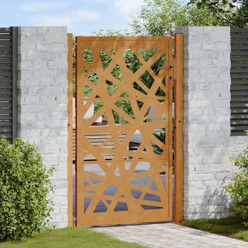 Load image into Gallery viewer, Vidaxl poort met lichtontwerp 100x150 cm weervast staal