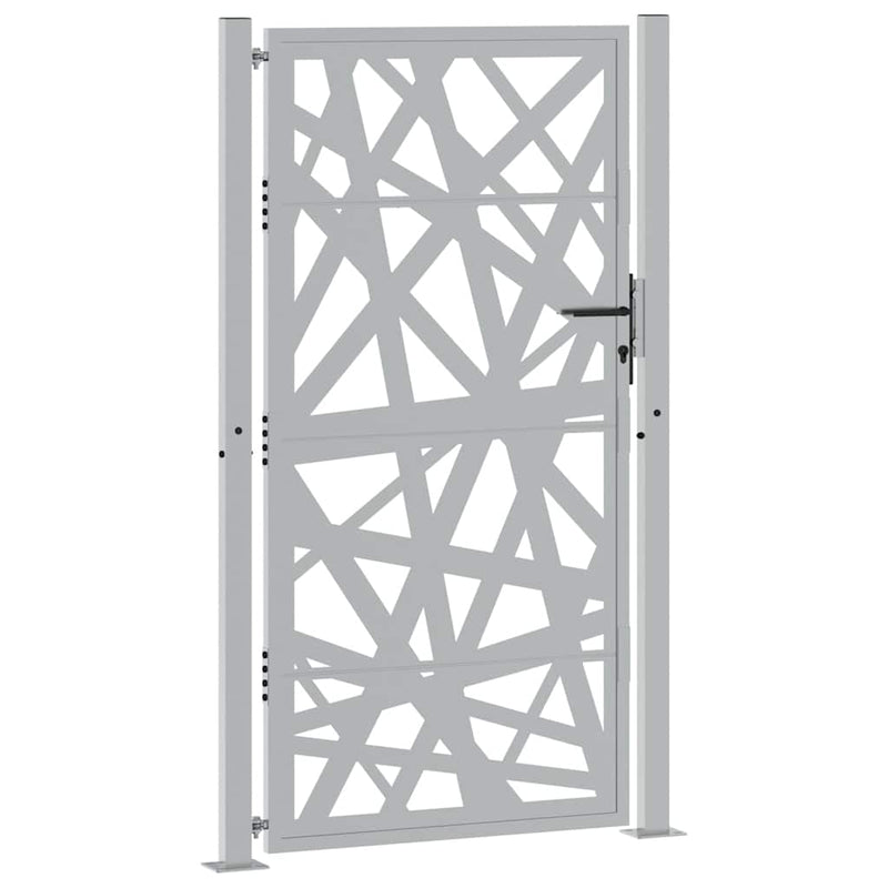 Load image into Gallery viewer, Vidaxl poort met lichtontwerp 100x175 cm weervast staal