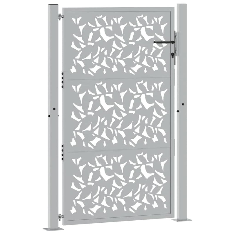 Load image into Gallery viewer, Vidaxl poort met bladontwerp 100x150 cm weervast staal