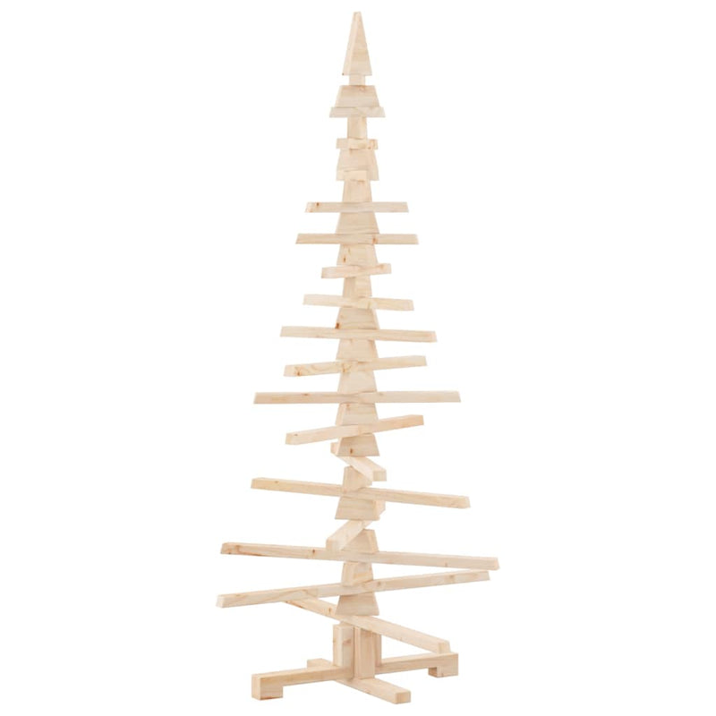 Load image into Gallery viewer, Vidaxl houten kerstboom ter decoratie 150 cm massief grenenhout