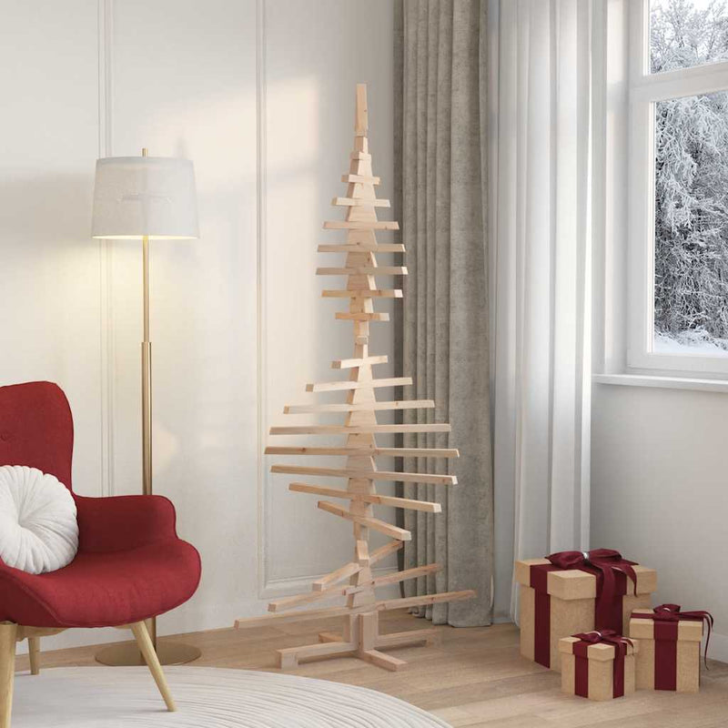 Load image into Gallery viewer, Vidaxl kerstdecoratie kerstboom 180 cm massief grenenhout