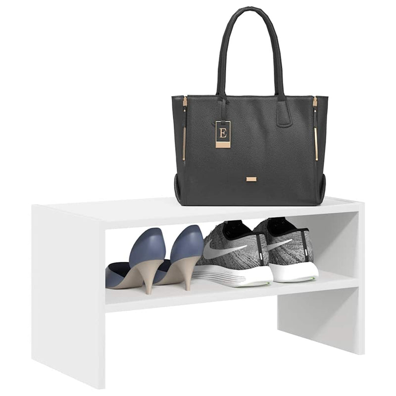 Load image into Gallery viewer, Vidaxl schoenenrek stapelbaar 60x30x30,5 cm wit