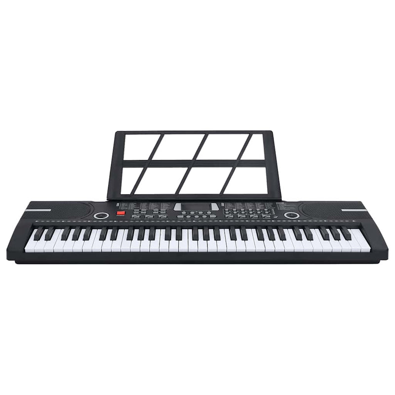 Afbeelding laden in galerijviewer, Vidaxl 61 toetsen piano elektrisch keyboard met muziekstandaard