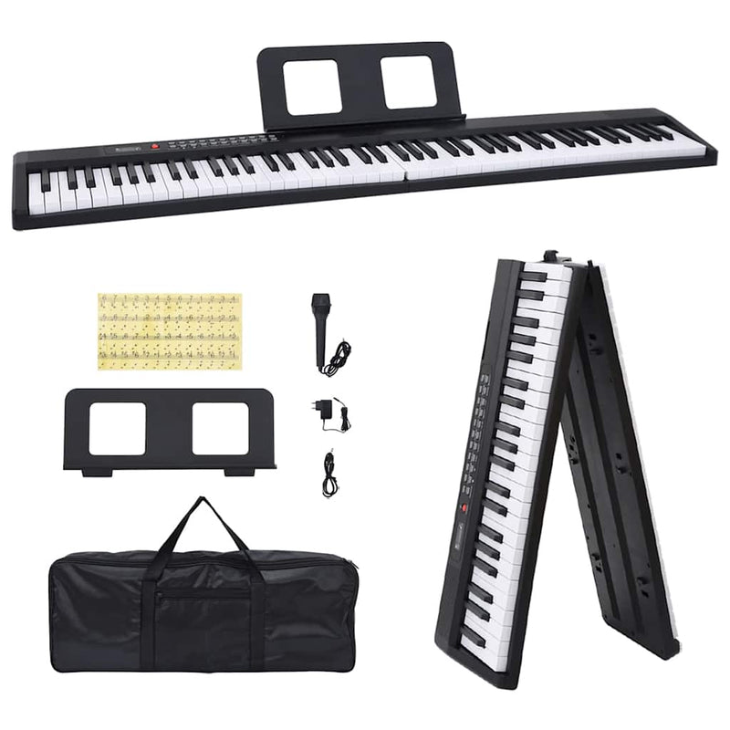 Load image into Gallery viewer, Vidaxl 88 toetsen piano elektrisch toetsenbord met muziekstandaard