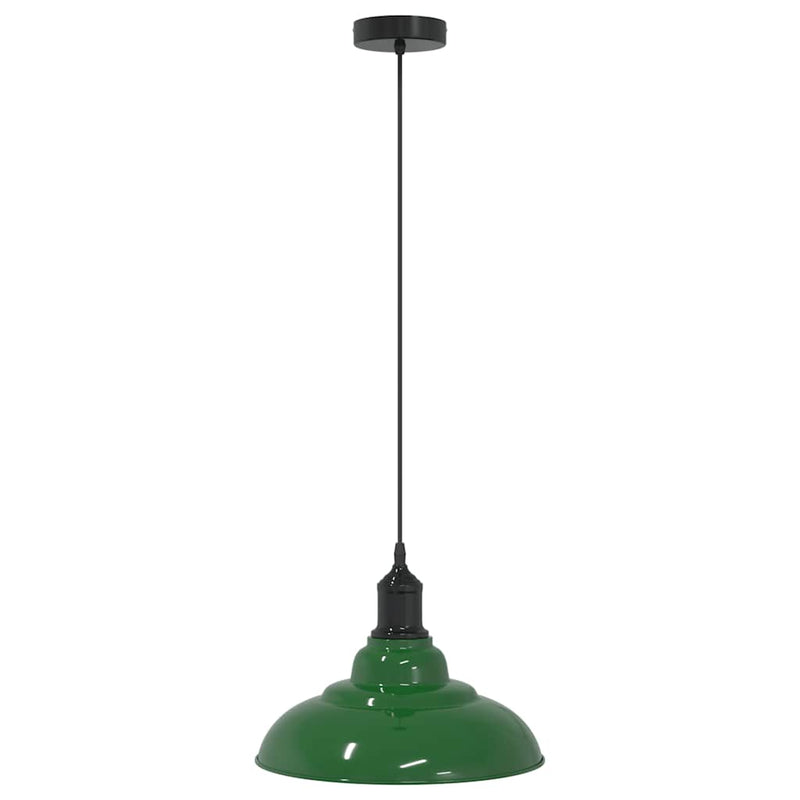 Load image into Gallery viewer, Vidaxl hanglamp in hoogte verstelbaar e27 ø31 cm metaal glanzend groen