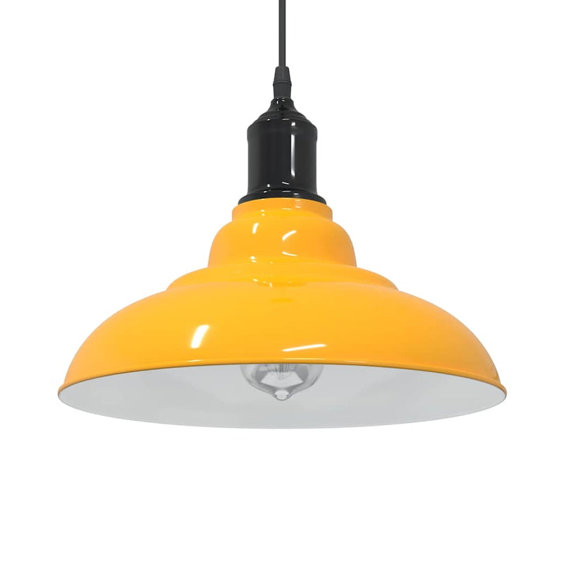 Load image into Gallery viewer, Vidaxl hanglamp in hoogte verstelbaar e27 ø31 cm metaal glanzend geel