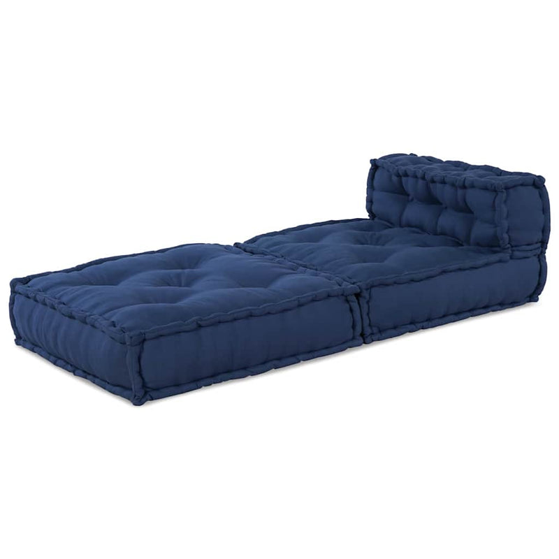 Load image into Gallery viewer, Vidaxl modulair bank indigo 70 x 70 x 56 cm stof