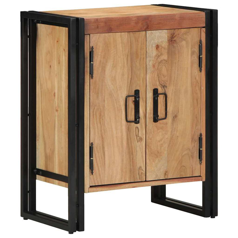 Load image into Gallery viewer, Vidaxl schoenenkast met plank bruin 56 x 35 x 70 cm massief acaciahout