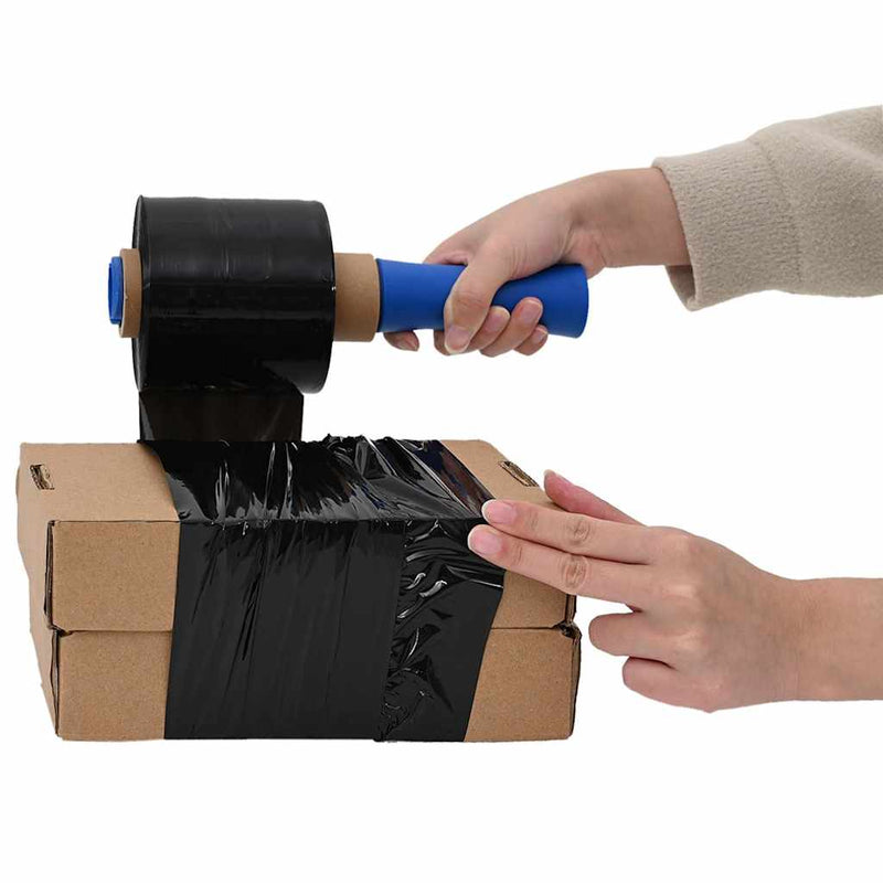 Load image into Gallery viewer, Vidaxl stretchfolies 10 stuks zwart 23 µm 10 cm x 300 m