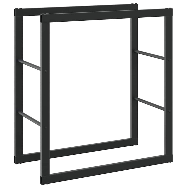 Load image into Gallery viewer, Vidaxl haardhoutrek 55x30x61 cm staal zwart