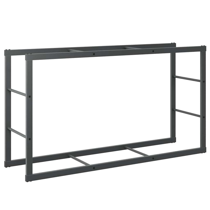 Load image into Gallery viewer, Vidaxl haardhoutrek 110x30x61 cm staal zwart