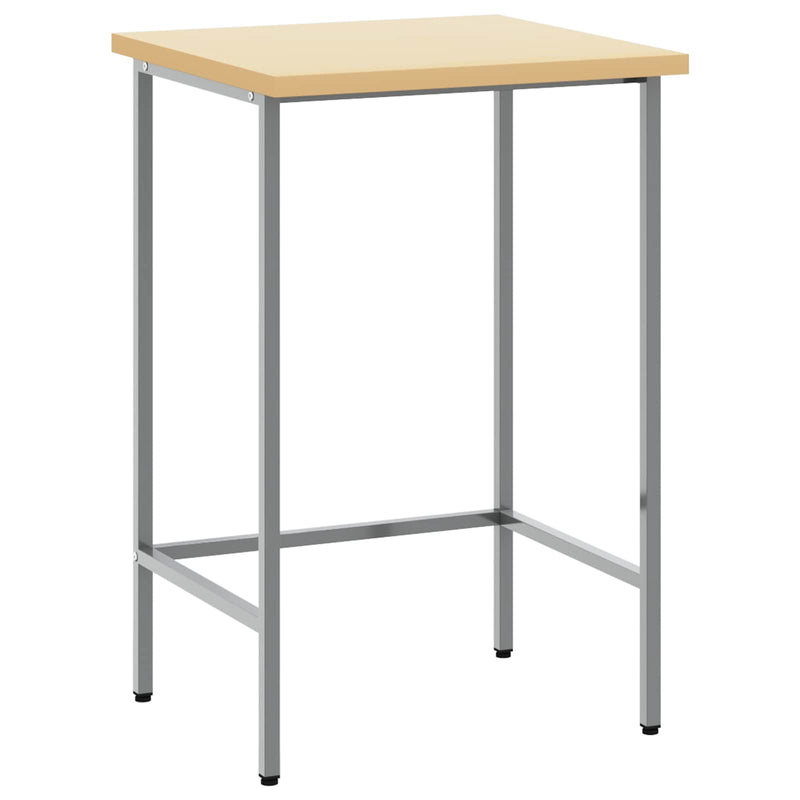 Load image into Gallery viewer, Vidaxl hoektafel grijs 55 x 55 x 85 cm staal en geg engineered hout