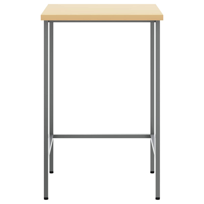 Load image into Gallery viewer, Vidaxl hoektafel grijs 55 x 55 x 85 cm staal en geg engineered hout