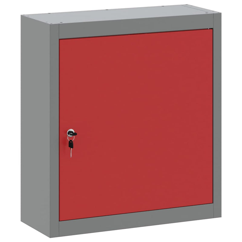 Load image into Gallery viewer, Vidaxl gereedschapskast met plank rood en grijs 50 x 20 x 55 cm