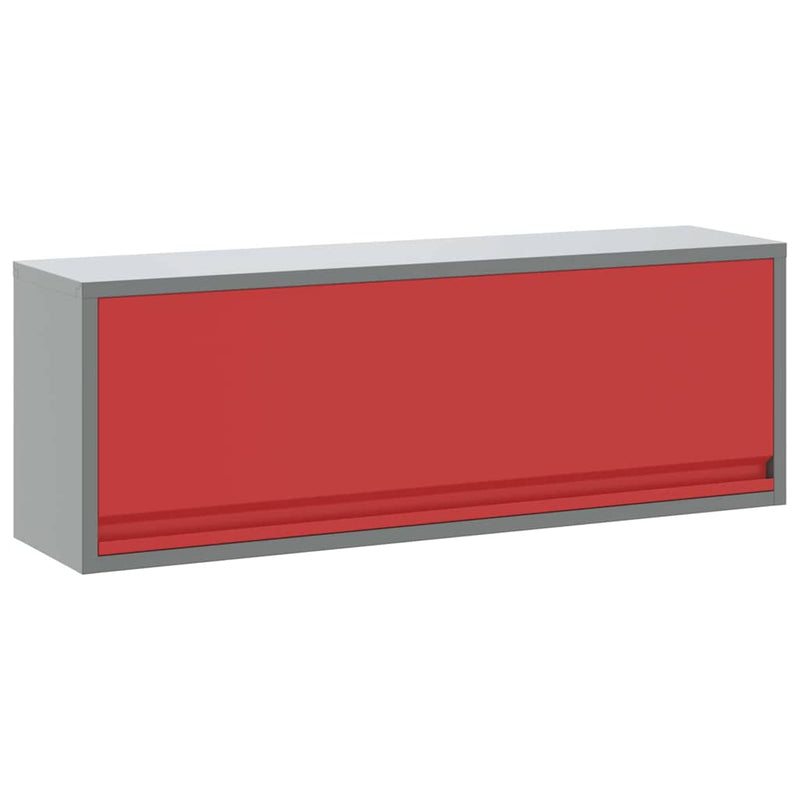 Load image into Gallery viewer, Vidaxl gereedschapskast met opslag rood en grijs 100 x 25 x 35 cm