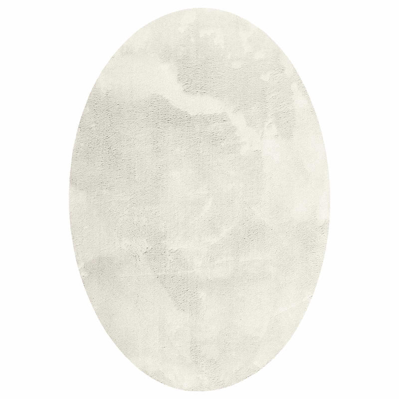 Load image into Gallery viewer, Vidaxl vloerkleden ovaal huarte crème 140 x 200 cm 100% polyester