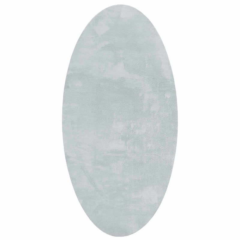 Load image into Gallery viewer, Vidaxl vloerkleden ovaal huarte grijs 100 x 200 cm 100% polyester