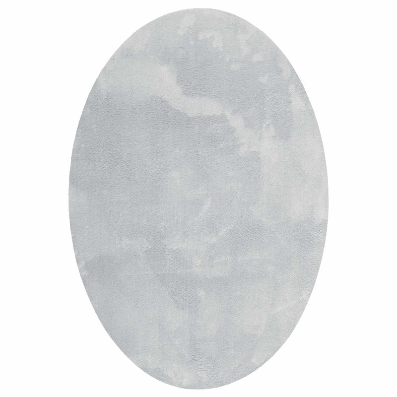 Load image into Gallery viewer, Vidaxl vloerkleden ovaal huarte grijs 160 x 230 cm 100% polyester