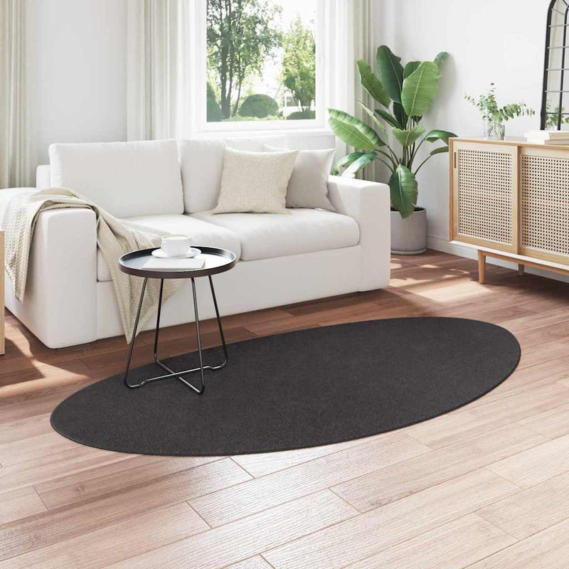 Load image into Gallery viewer, Vidaxl vloerkleden huarte antraciet 100 x 200 cm polyester