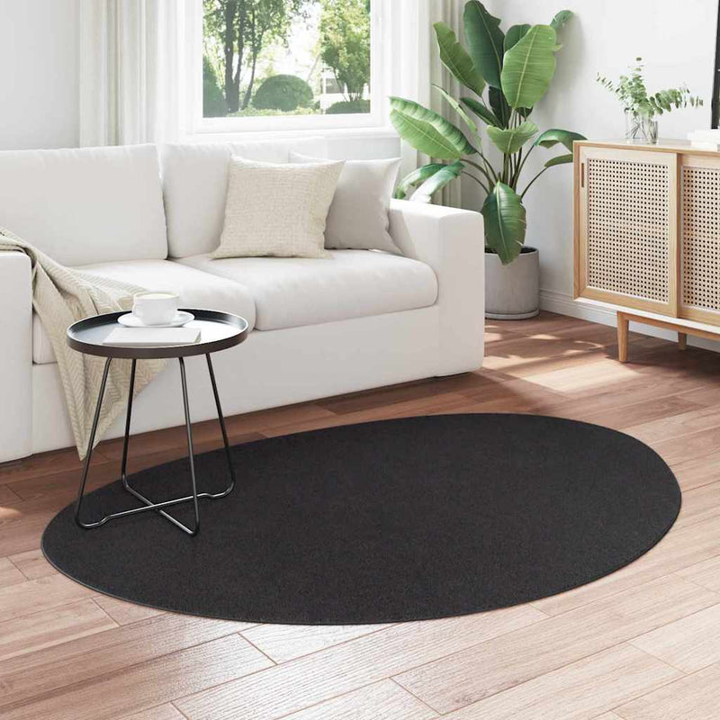 Load image into Gallery viewer, Vidaxl vloerkleden huarte zwart 120 x 170 cm polyester