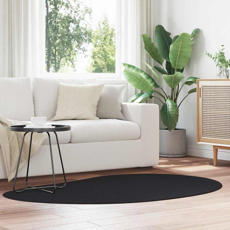 Load image into Gallery viewer, Vidaxl vloerkleden huarte zwart 120 x 170 cm polyester