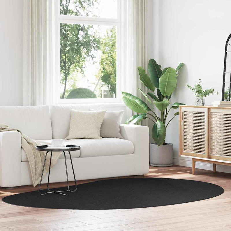 Load image into Gallery viewer, Vidaxl vloerkleden huarte zwart 160 x 230 cm polyester