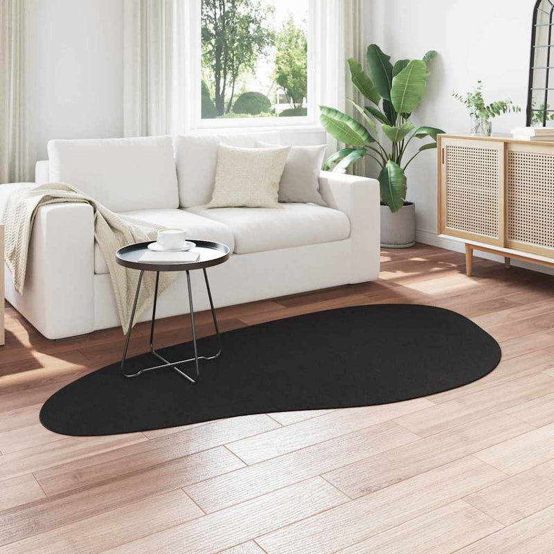 Load image into Gallery viewer, Vidaxl vloerkleden huarte zwart 100 x 200 cm polyester