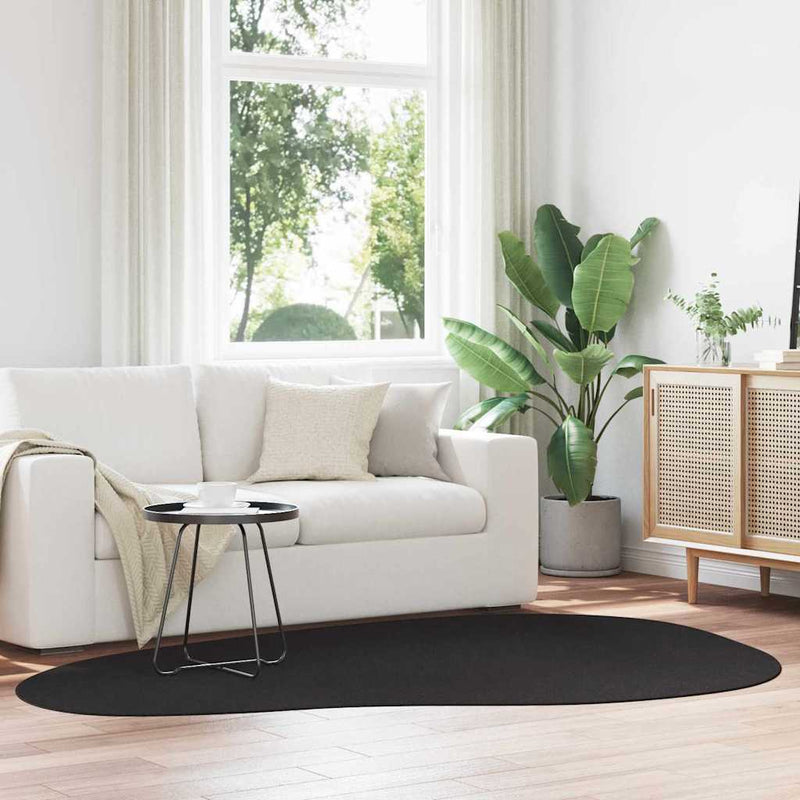 Load image into Gallery viewer, Vidaxl vloerkleden huarte zwart 160 x 230 cm polyester