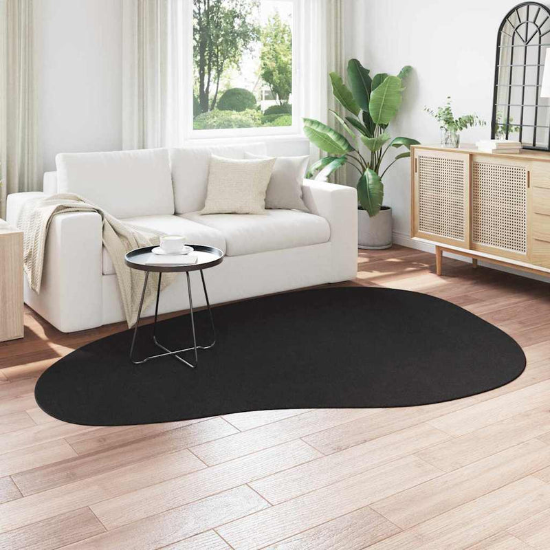 Load image into Gallery viewer, Vidaxl vloerkleden huarte zwart 160 x 230 cm polyester