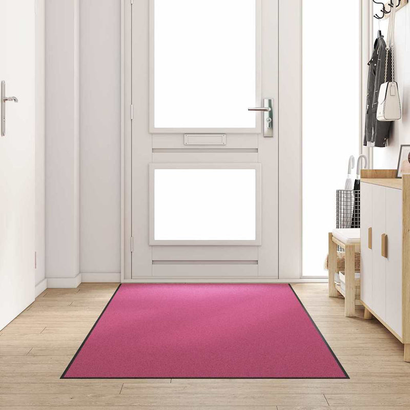 Load image into Gallery viewer, Vidaxl deurmat anders roze en zwart 120 x 250 cm polyamide en pvc