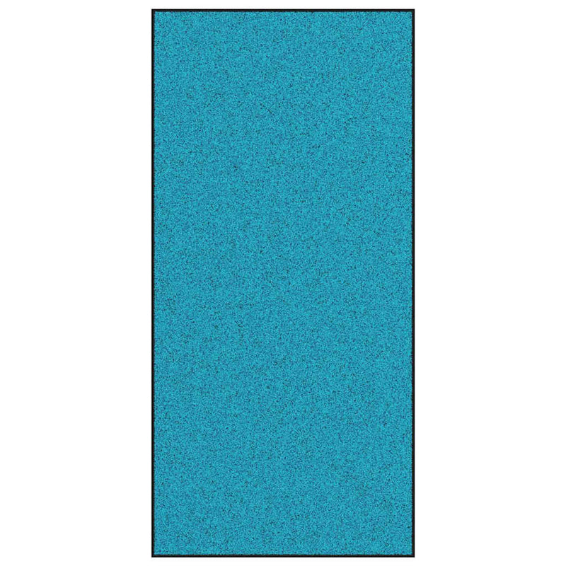 Load image into Gallery viewer, Vidaxl deurmat anders cyaan en zwart 120 x 250 cm polyamide en pvc