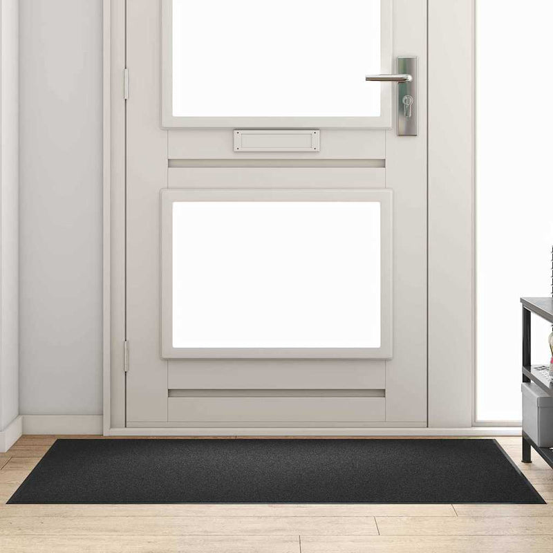 Load image into Gallery viewer, Vidaxl deurmat anders zwart 90 x 150 cm polypropyleen en vinyl