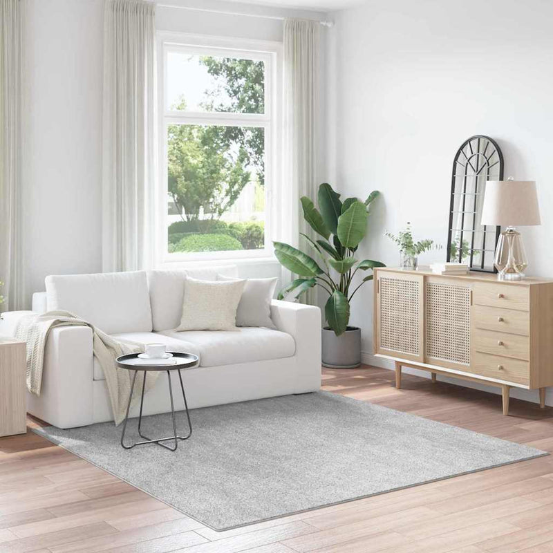 Load image into Gallery viewer, Vidaxl antislip shaggy tapijt grijs 200 x 200 cm pp