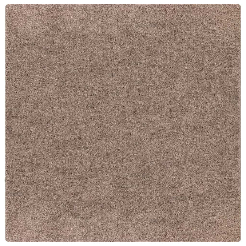 Load image into Gallery viewer, Vidaxl antislip shaggy tapijt bruin 120 x 120 cm pp