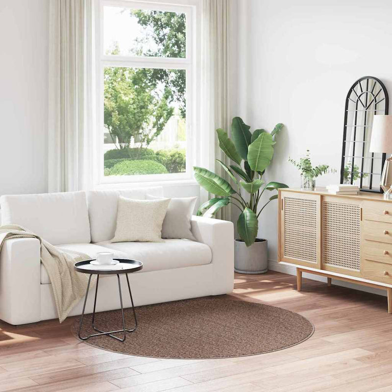 Load image into Gallery viewer, Vidaxl antislip shaggy tapijt bruin 160 x 160 cm pp