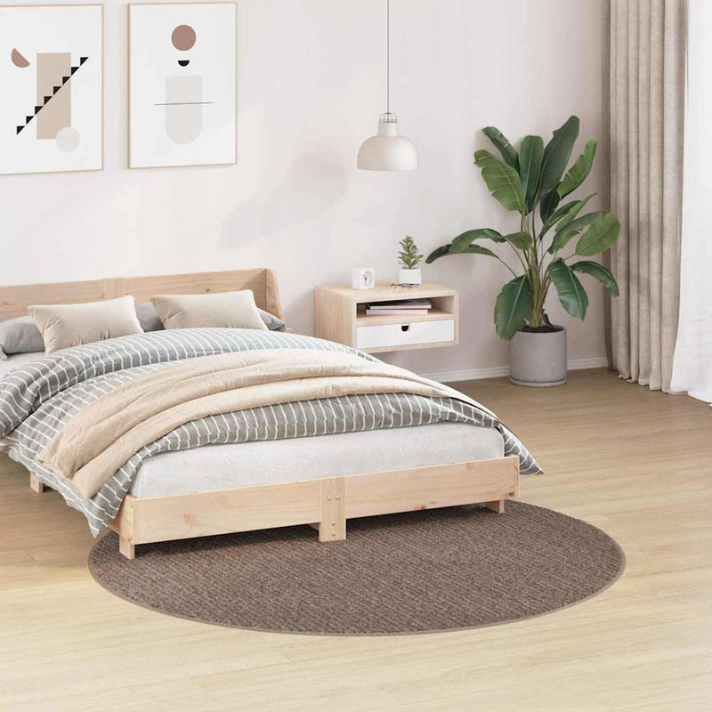 Load image into Gallery viewer, Vidaxl antislip shaggy tapijt bruin 160 x 160 cm pp