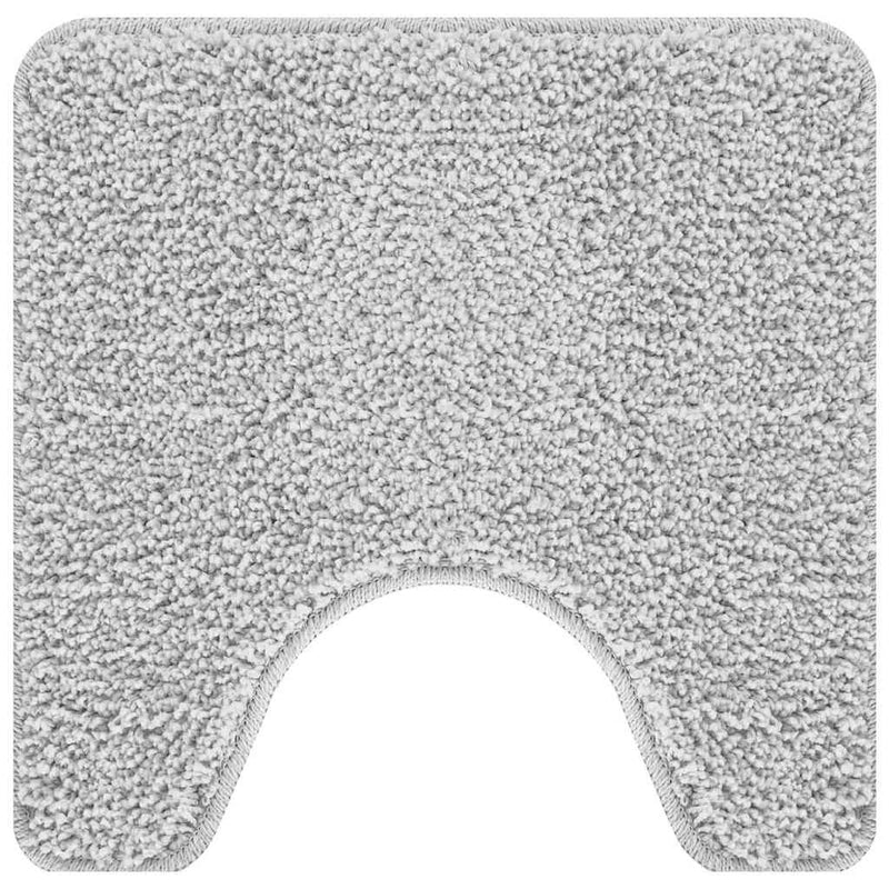Load image into Gallery viewer, Vidaxl antislip badmat met toilet cut grijs 50 x 50 cm pp