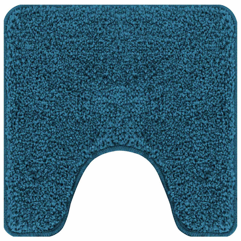 Load image into Gallery viewer, Vidaxl antislip badmat met toilet cut blauw 50 x 50 cm pp