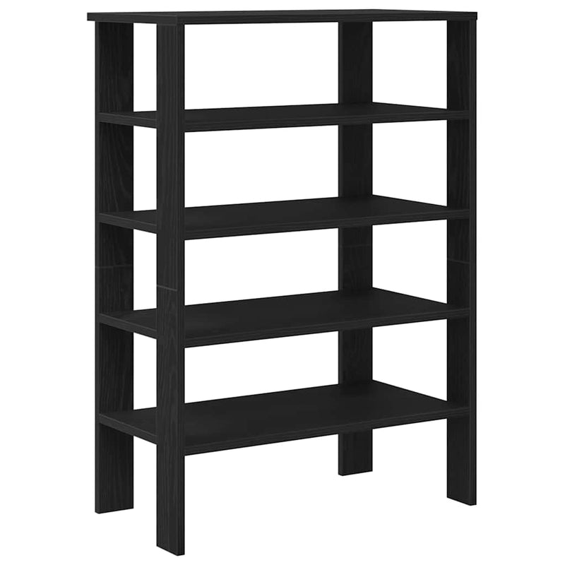 Load image into Gallery viewer, Vidaxl schoenenrek 61x32x87,5 cm bewerkt hout zwart