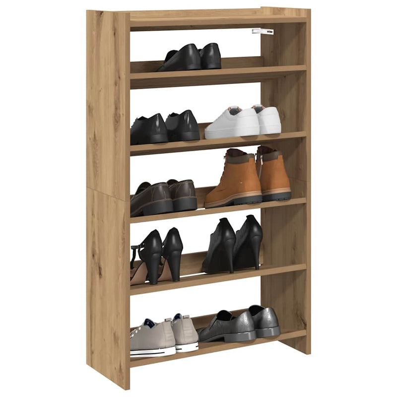 Load image into Gallery viewer, Vidaxl schoenenrek 60x25x100 cm bewerkt hout artisanaal eikenkleur