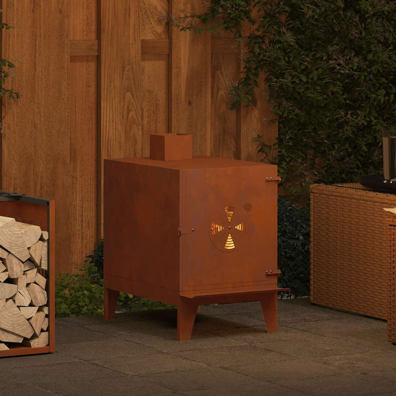 Load image into Gallery viewer, Vidaxl campingkachel 35x50x60 cm cortenstaal