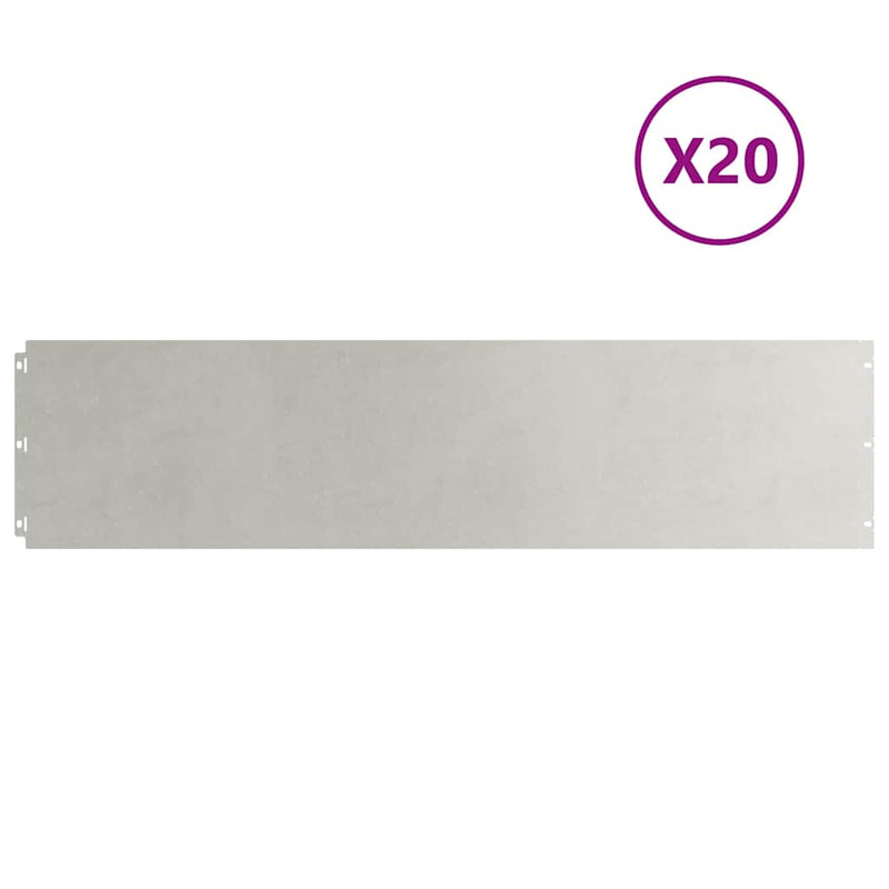 Load image into Gallery viewer, Vidaxl gazonranden 20 st 25x103 cm roestvrij staal